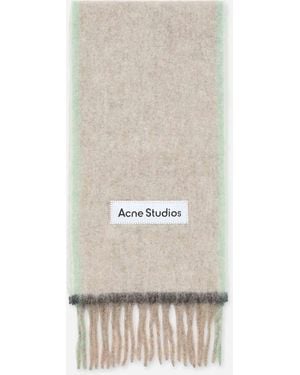 Acne Studios Wool Knit Scarf - White