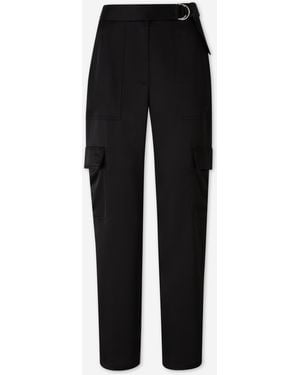 Jonathan Simkhai Leinen Cargo-Hose - Schwarz