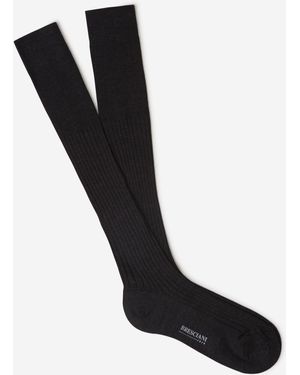 Santa Eulalia Long Ribbed Socks - Black