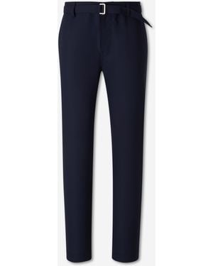 Canali Straight Dress Trousers - Blue