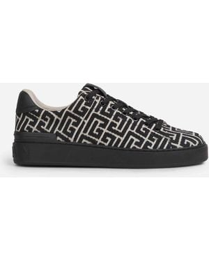 Balmain Baskets B-Court Jacquard - Noir