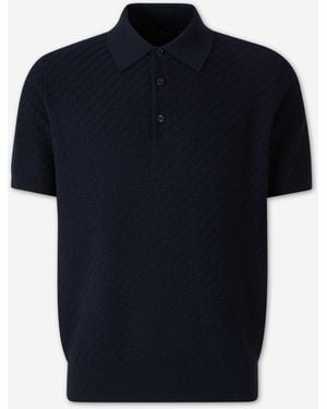 Brioni Polo À Manches Courtes - Bleu