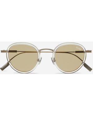 ZEGNA Round Sunglasses - Natural