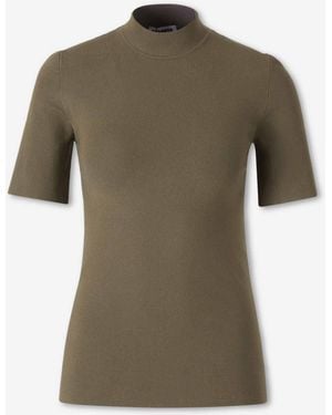 Jil Sander T-Shirt Ajusté À Manches Courtes - Vert