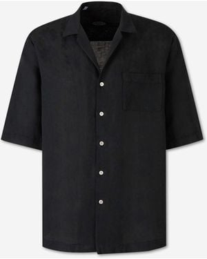 Vincenzo Di Ruggiero Linen Casual Shirt - Black