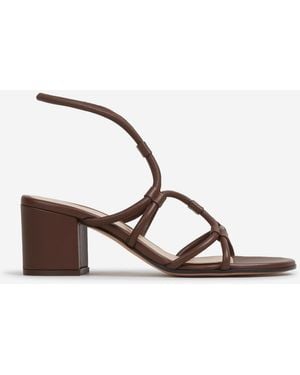 Gianvito Rossi Niedrige Absatzsandale - Natur