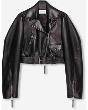 Givenchy Giacca Biker Cropped - Nero