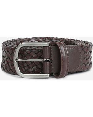 Santa Eulalia Braided Belt - White