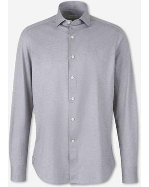 Santa Eulalia Plain Cotton Shirt - Blue