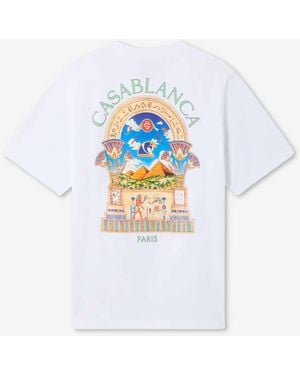 CASABLANCA Short Sleeve T-Shirt - White