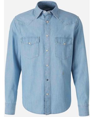 Jacob Cohen Camicia Con Tasche - Blu