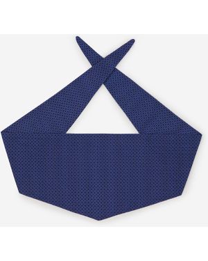 Santa Eulalia Pochette Con Motivo Geometrico - Blu