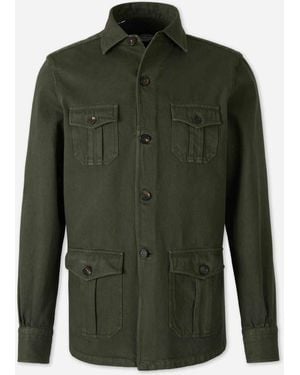 Vincenzo Di Ruggiero Overshirt Pockets - Green