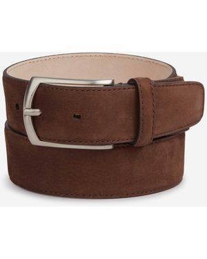 Santa Eulalia Solid Leather Belt - Brown