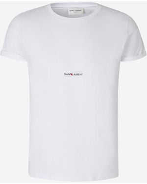 Saint Laurent Rive Gauche' T-Shirt - Weiß