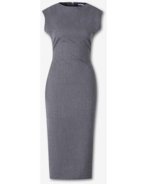 Jacquemus Alba Midi Dress - Gray
