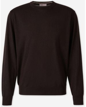 Herno Maglione Girocollo Sottile - Nero