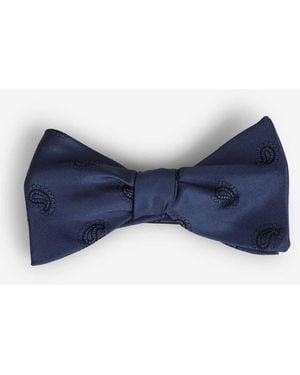 Petronius Paisley-Seidenfliege - Blau