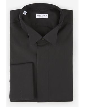 Santa Eulalia Double Cuff Shirt - Black