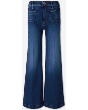 Mother The Hustler Roller Patch Pocket Jeans - Blue