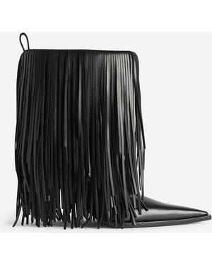 Balenciaga Botines Avenue Fringe - Negro
