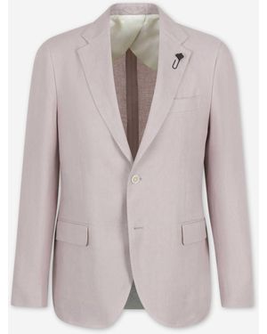 Lardini Straight Wool Suit - Grey