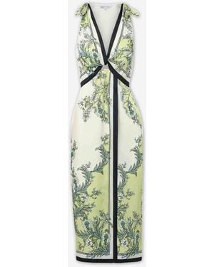 Veronica Beard Kaliza Midi Dress - Green