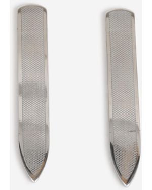 Tateossian Shirt Collar Blades - White