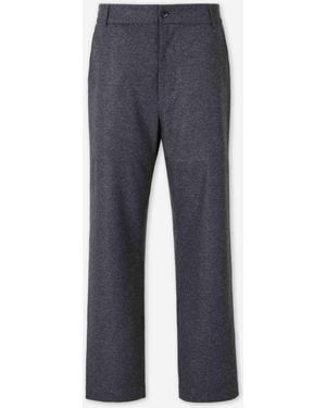 Moncler Pantalones Rectos Lisos - Azul