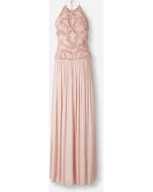 Costarellos Maxi Georgette Dress - Pink