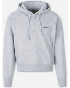 Carrera Hoodie With Buttons - Blue