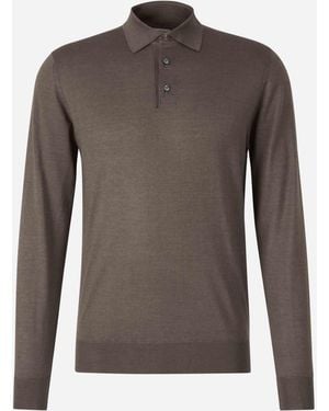 Santa Eulalia Cashmere And Silk Polo - Brown