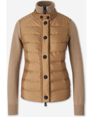 Moncler Cardigan Trapuntato - Neutro
