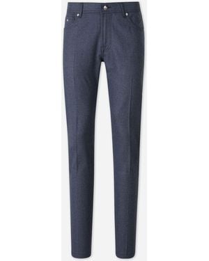 Marco Pescarolo Cashmere Trousers - Blue