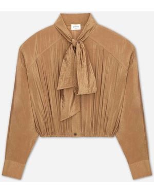 Saint Laurent Lavallière Blouse - White