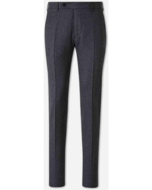 Berwich Wool Dress Trousers - Blue