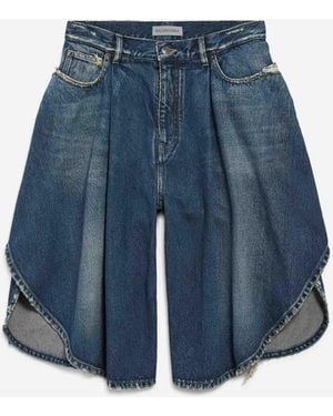 Balenciaga Tulip Bermuda Shorts - Blue