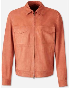 Santa Eulalia Casual Leather Jacket - Orange