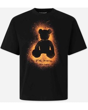 Palm Angels Spray Print T-Shirt - Black