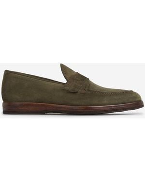 Bontoni Riviera Wildleder-Loafer - Grün