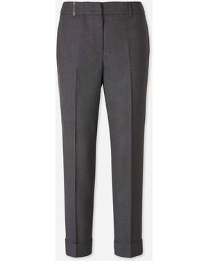 Peserico Straight Cut Chinos - Grey