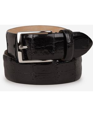 Santa Eulalia Leather Belt - Black
