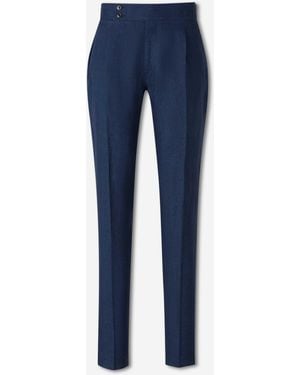 SCABAL® Linen Dress Pants - Blue