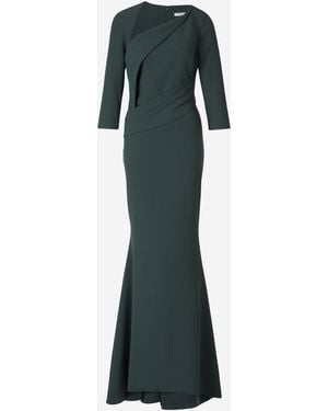 Safiyaa Crepe Midi Dress - Green