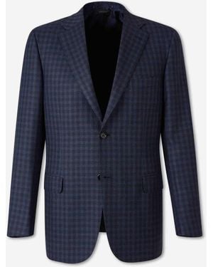 Brioni American Straight Plaid - Blue