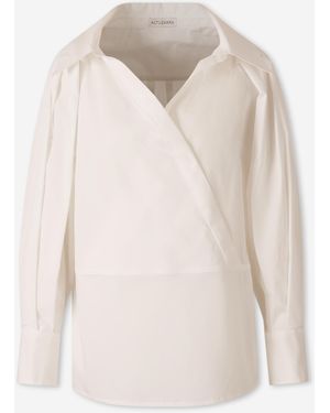 Altuzarra Plain Cotton Blouse - White