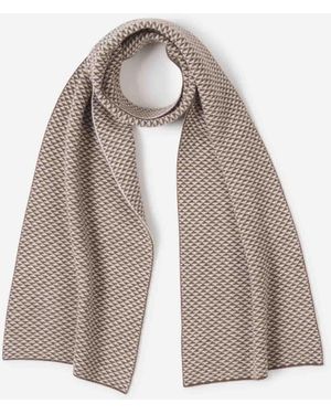 Santa Eulalia Cashmere Triangle Scarf - Natural
