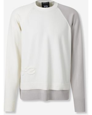 Y-3 Layered Knit Jersey - White