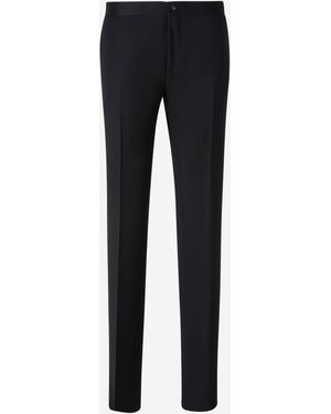 Canali Pantaloni Eleganti - Blu