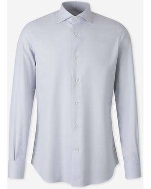 Santa Eulalia Plain Cotton Shirt - Blue